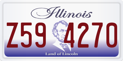 IL license plate Z594270