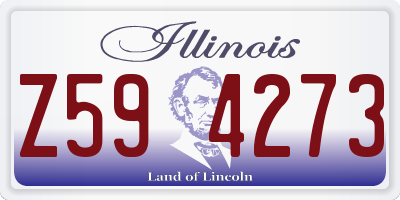 IL license plate Z594273