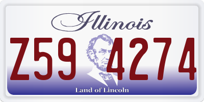 IL license plate Z594274