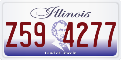 IL license plate Z594277