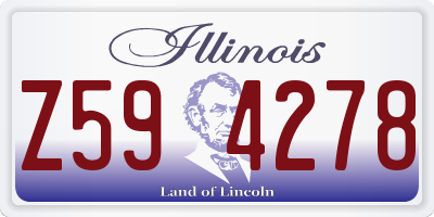 IL license plate Z594278