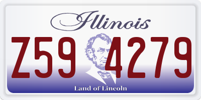 IL license plate Z594279