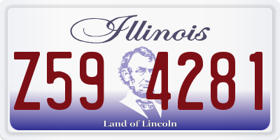 IL license plate Z594281