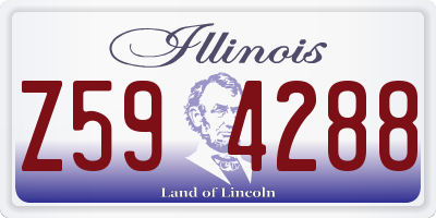 IL license plate Z594288