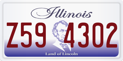IL license plate Z594302