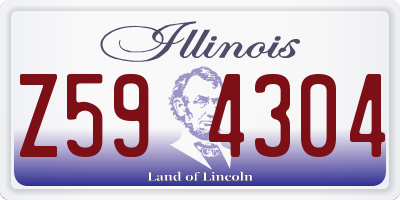 IL license plate Z594304
