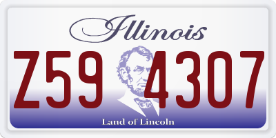 IL license plate Z594307