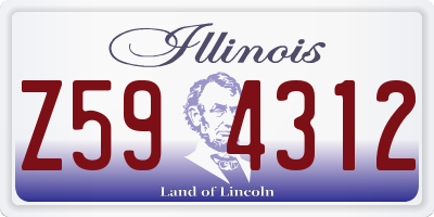 IL license plate Z594312