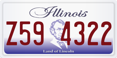 IL license plate Z594322
