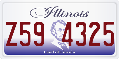 IL license plate Z594325