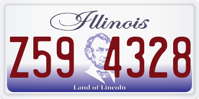 IL license plate Z594328