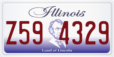 IL license plate Z594329