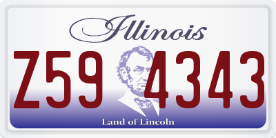 IL license plate Z594343