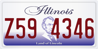 IL license plate Z594346