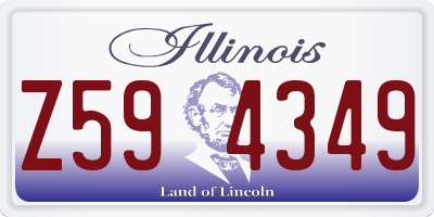 IL license plate Z594349