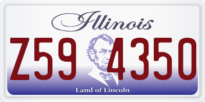IL license plate Z594350