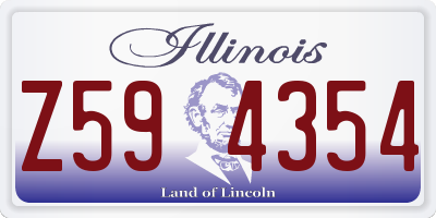IL license plate Z594354