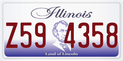 IL license plate Z594358