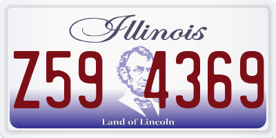 IL license plate Z594369
