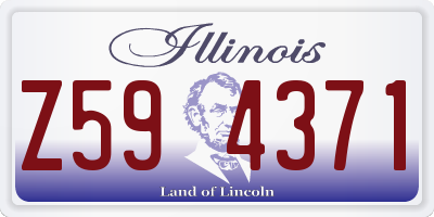 IL license plate Z594371