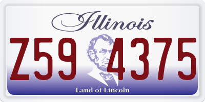 IL license plate Z594375