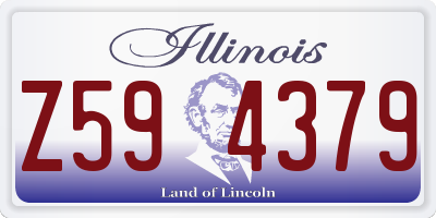 IL license plate Z594379