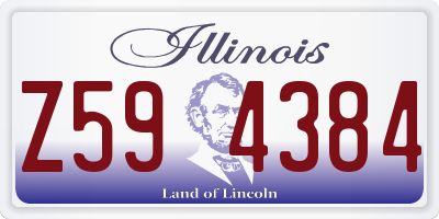IL license plate Z594384