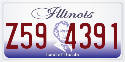IL license plate Z594391