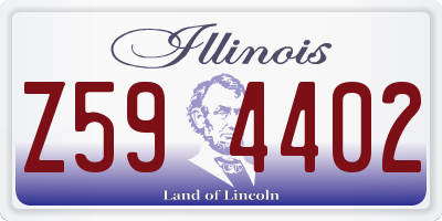 IL license plate Z594402