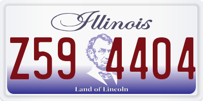 IL license plate Z594404