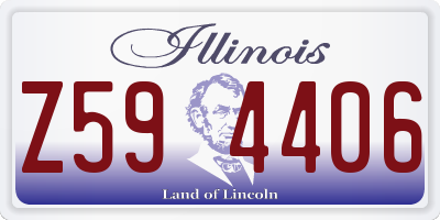 IL license plate Z594406