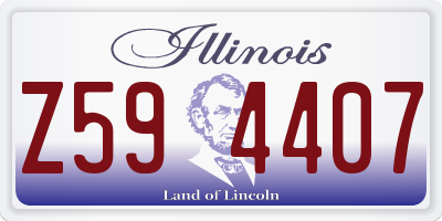 IL license plate Z594407