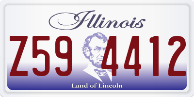 IL license plate Z594412