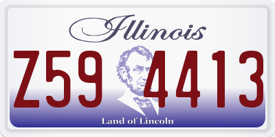 IL license plate Z594413