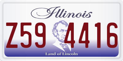 IL license plate Z594416