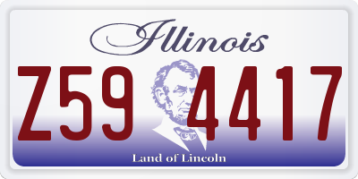 IL license plate Z594417