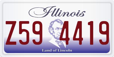 IL license plate Z594419