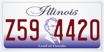 IL license plate Z594420