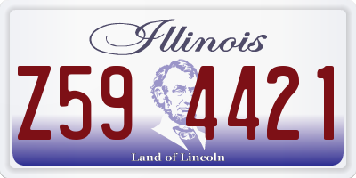 IL license plate Z594421
