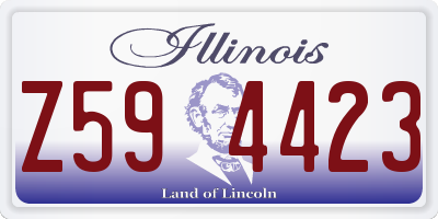 IL license plate Z594423