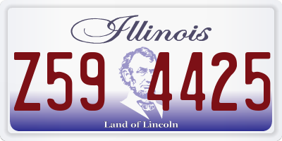 IL license plate Z594425