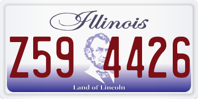IL license plate Z594426