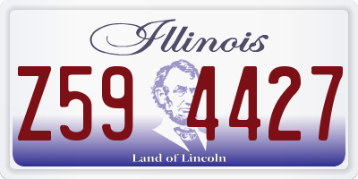 IL license plate Z594427