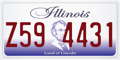 IL license plate Z594431