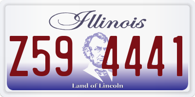 IL license plate Z594441