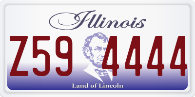 IL license plate Z594444