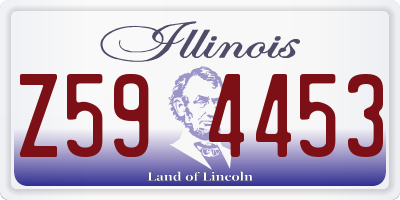 IL license plate Z594453