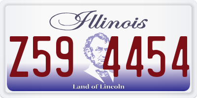IL license plate Z594454