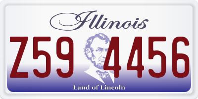 IL license plate Z594456