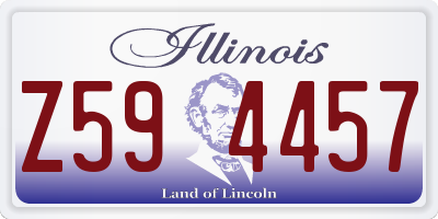 IL license plate Z594457